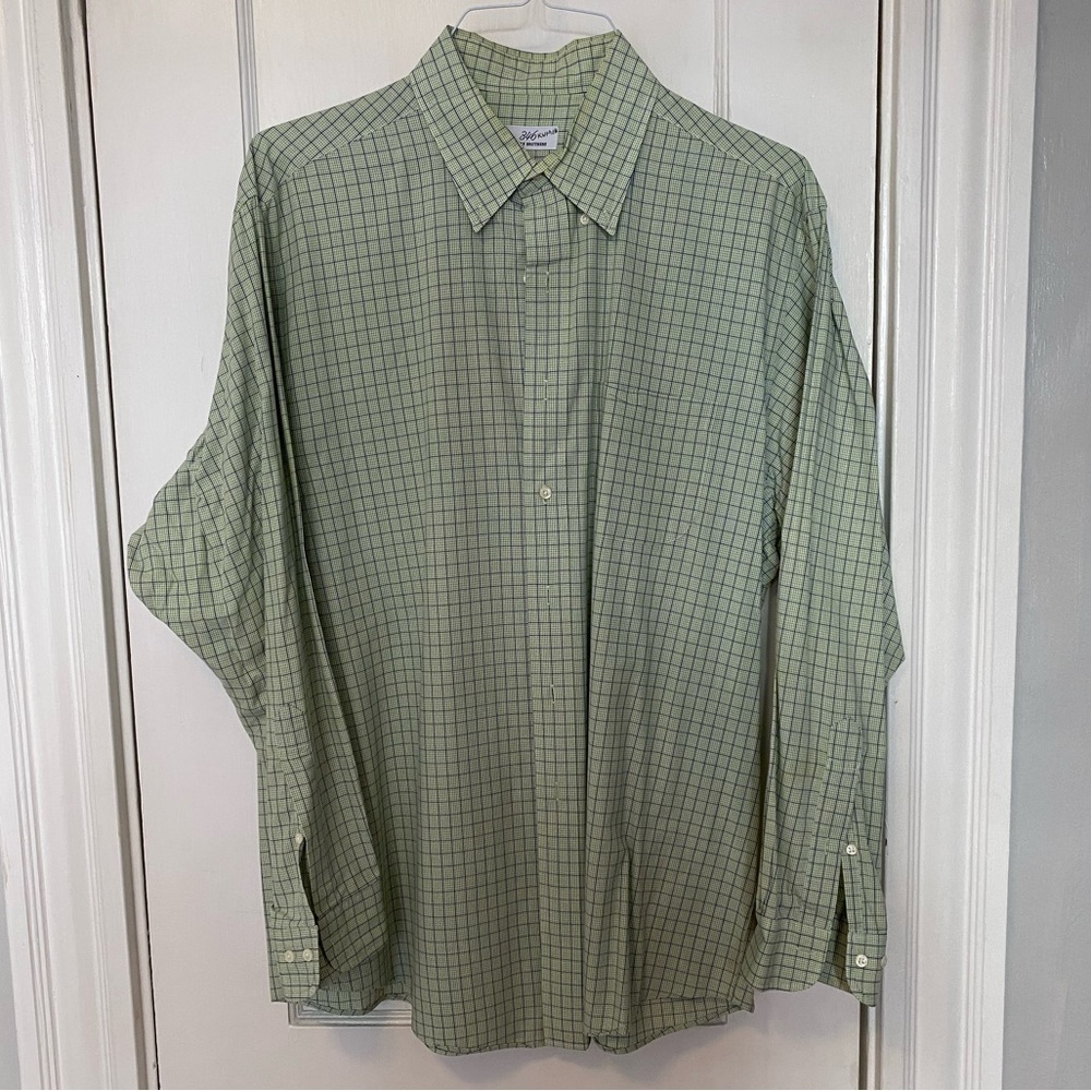 Brooks Brothers 17 34/35 green button down
